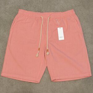 NITAGUT Men’s Linen Classic Fit Shorts Size M – Pink | New With Tags